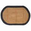 vidaXL Tapete de &Aacute;rea Cinzento-Escuro 100 x 152 cm Juta
