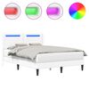 vidaXL Estrutura da Cama Branco 120 x 190 cm Couro Sint&eacute;tico