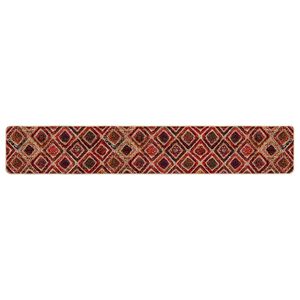 vidaXL Passadeira MARSA Multicolor 50 x 250 cm Poli&eacute;ster e PVC
