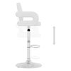 vidaXL Bancos de bar 2 pcs couro artificial branco