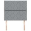 vidaXL Cabeceira Cinzento-claro 100 cm tecido