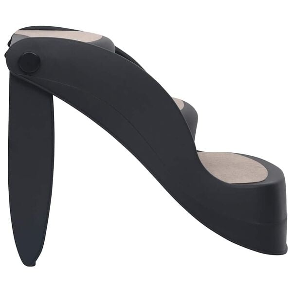 vidaXL Escada para cães dobrável com 3 degraus preto