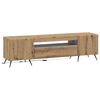 vidaXL Gabinete de TV LED Carvalho Arttisan Derivados de Madeira