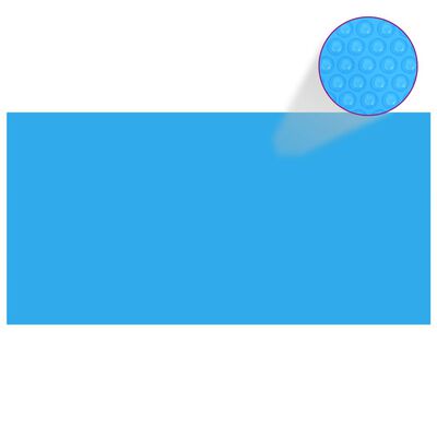 vidaXL Cobertura para piscina 975x488 cm PE azul