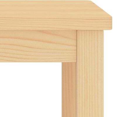 vidaXL Mesa de cabeceira 35x30x47 cm madeira de pinho maciça natural