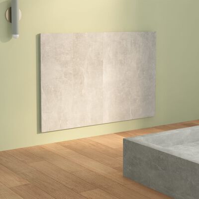 vidaXL Cabeceira cama 120x1,5x80 cm derivados madeira cimento cinzento