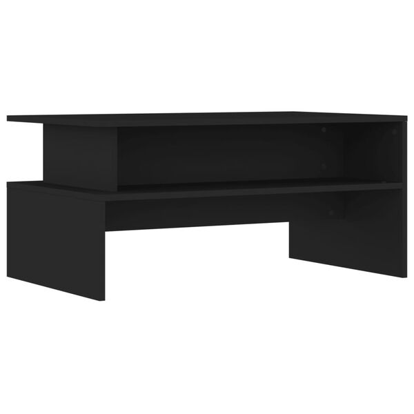 vidaXL Mesa de centro 90x55x42,5 cm derivados de madeira preto