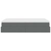 vidaXL Estrutura cama otomana colchão 120x200cm tecido cinzento escuro