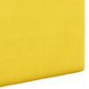 vidaXL Cabeceira Suspensa Liso Amarelo Claro 150 x 55 x 5 cm