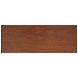 vidaXL Soleira de Janela Madeira Marrom 60 x 30 x 4,5 cm PVC