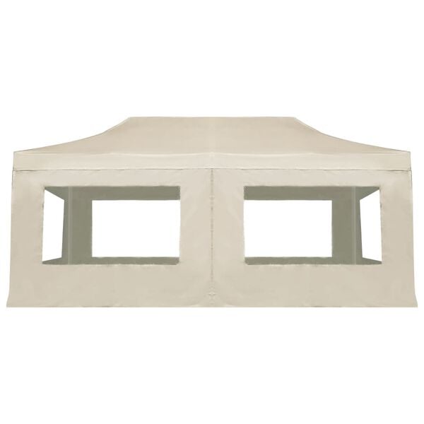 vidaXL Tenda dobr&aacute;vel profissional com paredes alum&iacute;nio 6x3m creme