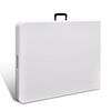 vidaXL Mesa de jardim dobr&aacute;vel 180x75x74 cm PEAD branco
