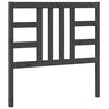 vidaXL Cabeceira de cama 106x4x100 cm pinho maciço cinzento