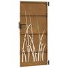 vidaXL Port&atilde;o de jardim 85x175 cm a&ccedil;o corten design erva