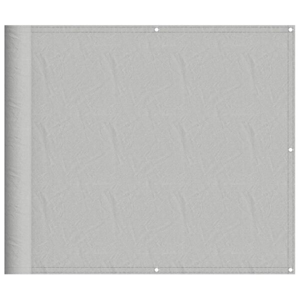 vidaXL Tela de varanda 90x300 cm 100% poli&eacute;ster oxford cinzento-claro