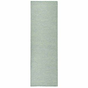 vidaXL Tapete de tecido plano para exterior 80x250 cm turquesa