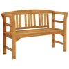 vidaXL Banco de jardim 114 cm madeira de ac&aacute;cia maci&ccedil;a