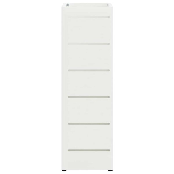 vidaXL Suporte de Guarda-Sol Branco 15,5 x 15,5 x 49 cm A&ccedil;o