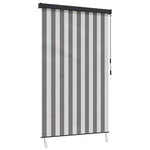 vidaXL Estores de rolo Antracite e Branco 100 x 250 cm