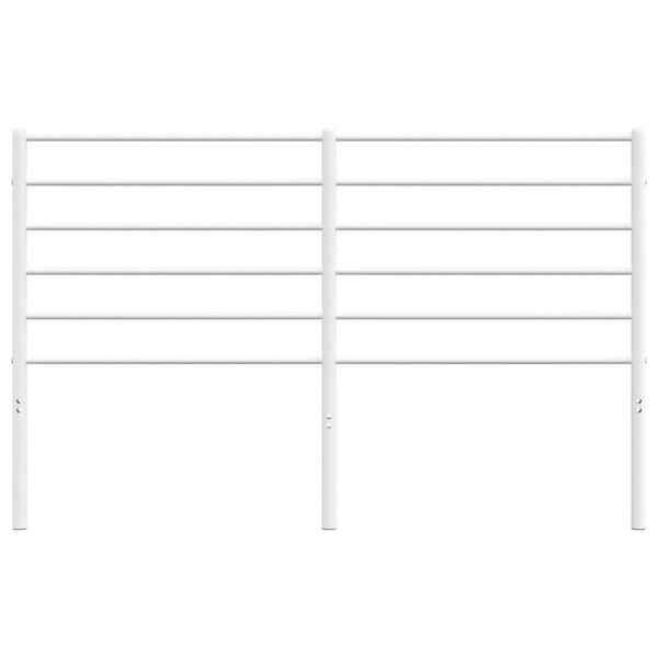 vidaXL Cabeceira de substitui&ccedil;&atilde;o 135 cm metal branco
