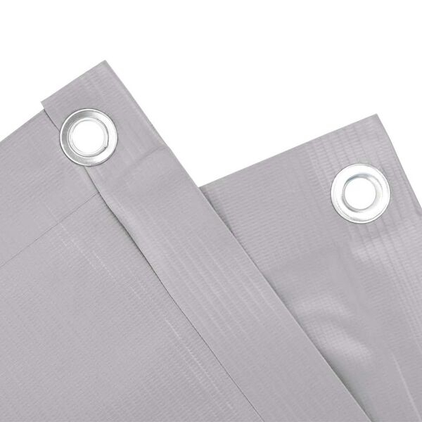 vidaXL Tela de privacidade para varanda 700x75 cm PVC cinzento