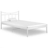 vidaXL Estrutura de cama 100x200 cm metal branco
