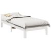vidaXL Cama sem colch&atilde;o 90x200 cm madeira de pinho maci&ccedil;a branco