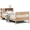 vidaXL Cama com estante sem colch&atilde;o 75x190 cm pinho maci&ccedil;o