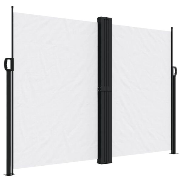 vidaXL Toldo lateral retrátil 180x1200 cm branco