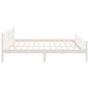 vidaXL Estrutura de cama 160x200 cm madeira maci&ccedil;a branco