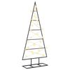 vidaXL &Aacute;rvore de Natal de metal KUOPIO 90 cm Branco quente