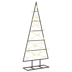 vidaXL &Aacute;rvore de Natal de metal KUOPIO 90 cm Branco quente