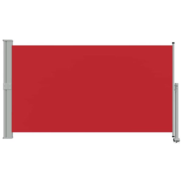 vidaXL Toldo lateral retr&aacute;til para p&aacute;tio 140x300 cm vermelho