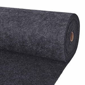 vidaXL Tapete Antracite 1,2 x 20 m Poli&eacute;ster