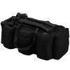 vidaXL Saco de lona estilo militar 3-em-1 45 L preto