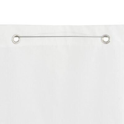 vidaXL Tela de varanda 100x240 cm tecido Oxford branco
