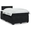 vidaXL Cama boxspring com colch&atilde;o 120x190 cm veludo preto
