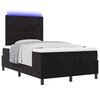 vidaXL Cama Box Spring LED com colch&atilde;o Preto 120 x 190 cm tecido