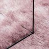 vidaXL Tapete shaggy de pelo alto NAVARRA 200x200 cm rosa empoeirado