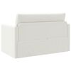 vidaXL Sof&aacute;-Cama 110cm Branco Couro Artificial