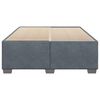 vidaXL Estrutura de cama sem colch&atilde;o 160x200 cm veludo cinzento-escuro
