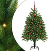 vidaXL &Aacute;rvore de Natal com 150 LEDs com suporte Verde 120 cm PE