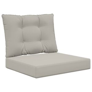 vidaXL Almofada para Sof&aacute; Externo Poli&eacute;ster Cinzento 60 x 50,5 cm