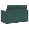 vidaXL Sof&aacute;-cama sem p&eacute;s 122x204x55 cm veludo verde-escuro