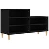 vidaXL Sapateira 102x36x60 cm derivados de madeira preto
