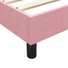 vidaXL Cama com molas/colch&atilde;o rosa 80x210 cm veludo