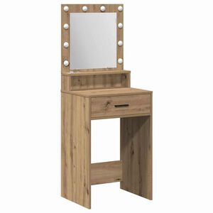 vidaXL Mesa de vestir Carvalho Artesanal 50 x 41 x 135 cm