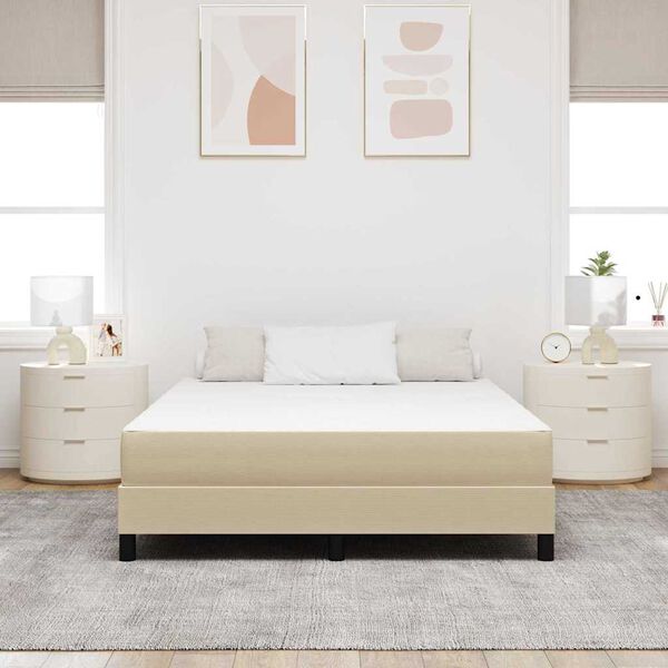 vidaXL Colch&atilde;o de Cama com colch&atilde;o S&aacute;lvia 140 x 190 cm tecido