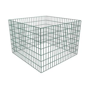 vidaXL Compostor de jardim malha quadrada 100 x 100 x 70 cm