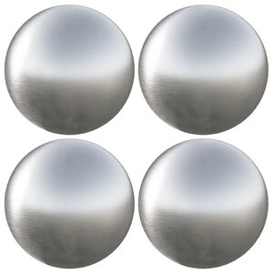 vidaXL Bola Escovada 4 unid. &Oslash; 10 cm Prateado A&ccedil;o Inoxid&aacute;vel 201